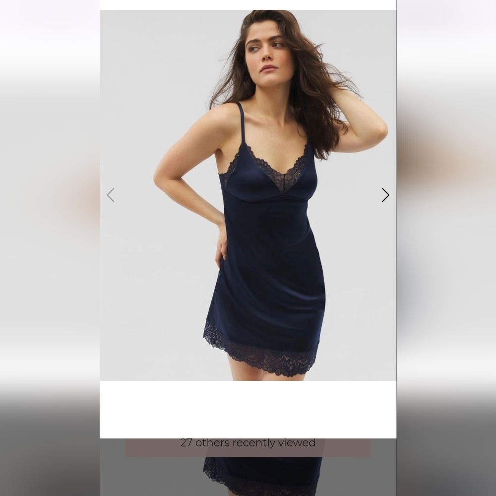Soma Luxe Knit Stretch Satin Chemise NWT